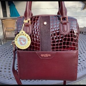 Spartina 449 shoulder bag/top handle w/ long strap